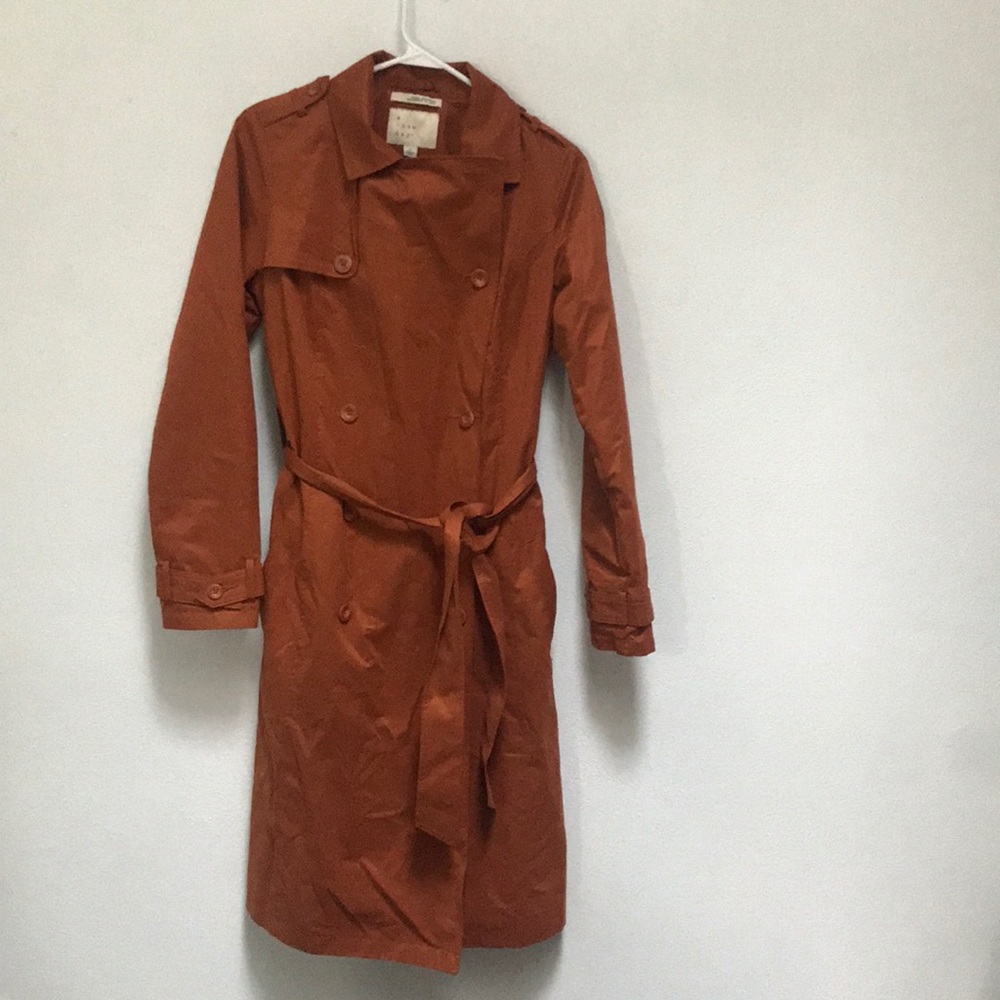 belted water resistant trench coat